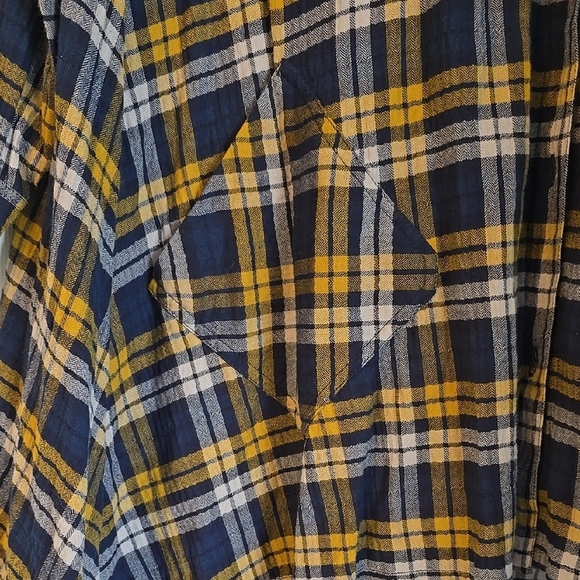 Jonh Mark Plaid Long Sleeve Shirt Dress - Picture 5 of 14